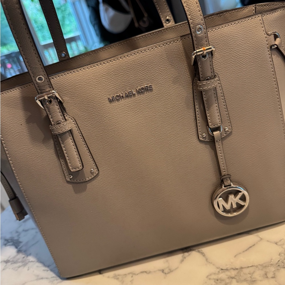 Michael Kors Gray Saffiano Leather Tote